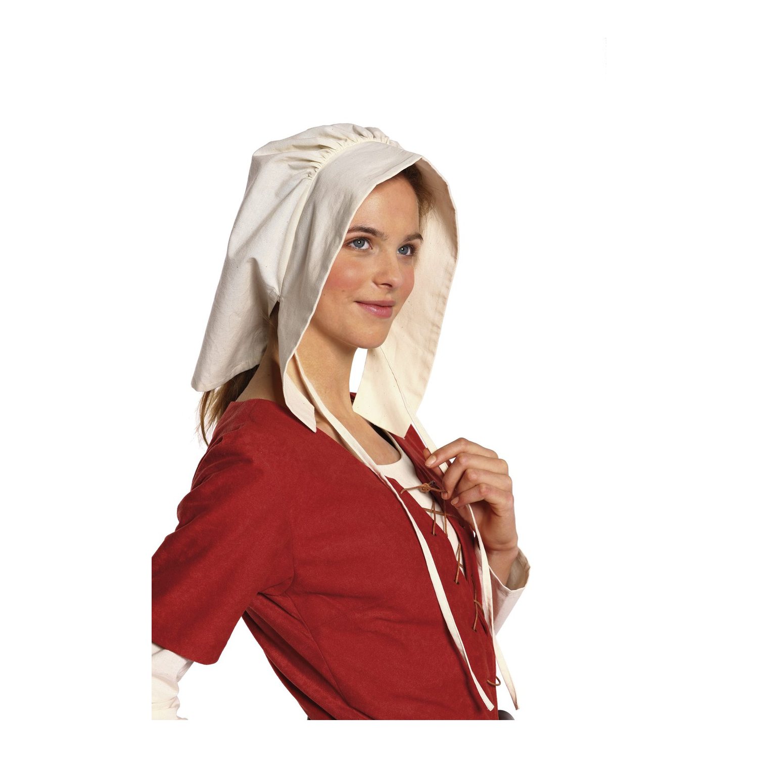 burda style Schnittmuster 7468: Mittelalterkleid mit Haube, Modellfoto 2