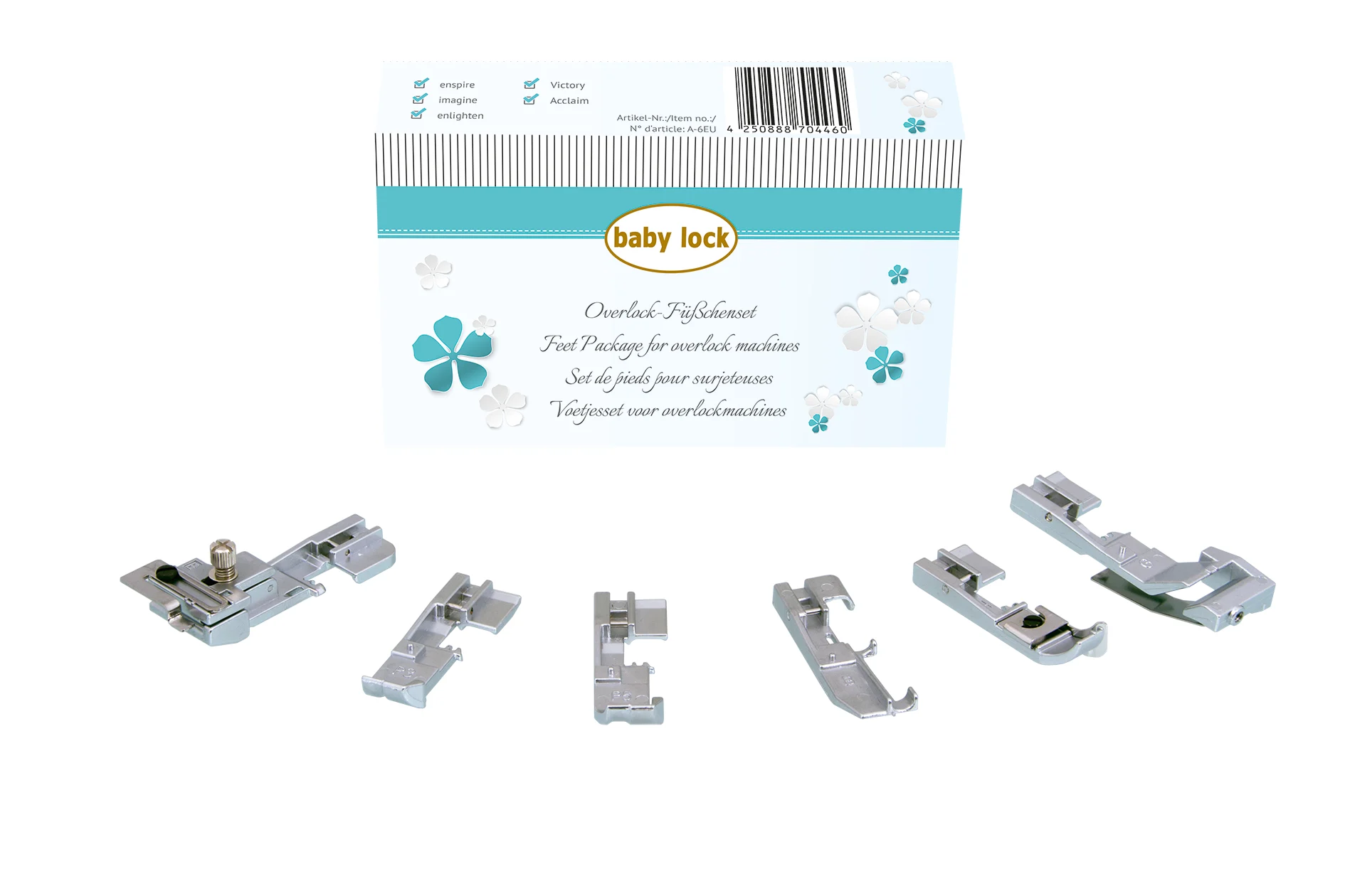 baby lock Füßchen-Set für Overlock (6-teilig)