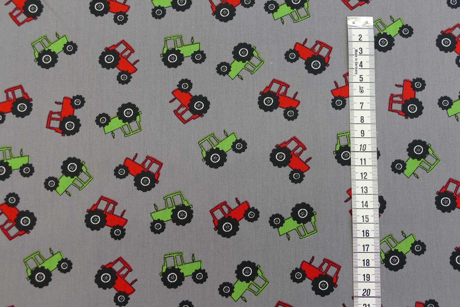 Baumwollpopeline Traktor, Popeline als Meterware, 145 cm breit