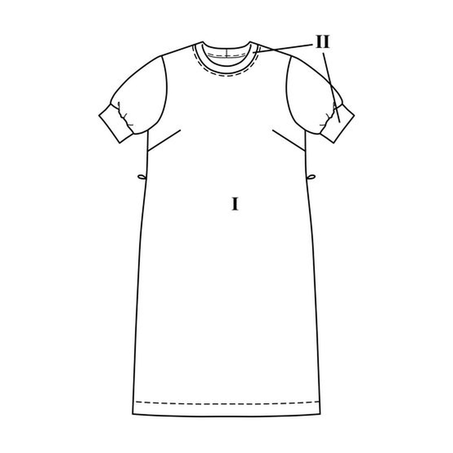 burda style Schnittmuster 5651: Hoodie und T-Shirt-Kleid, Modellfoto 2
