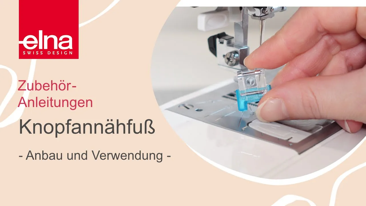 Elna Knopfannähfuß (T) für 320, 320S, 340 u. a., Ansicht 3
