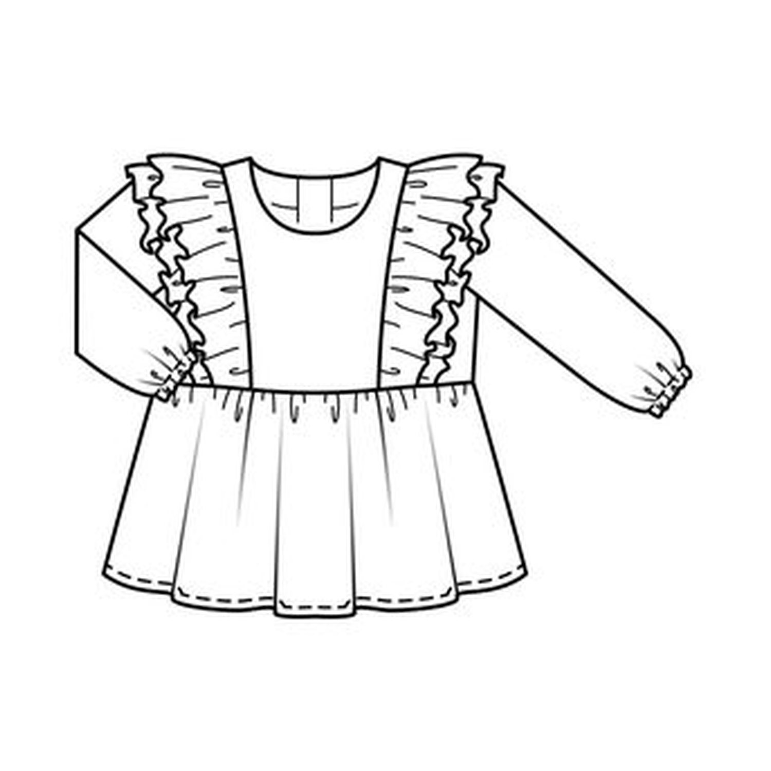 burda style Schnittmuster 9190: Tunika, Top und Shorts, Modellfoto 2