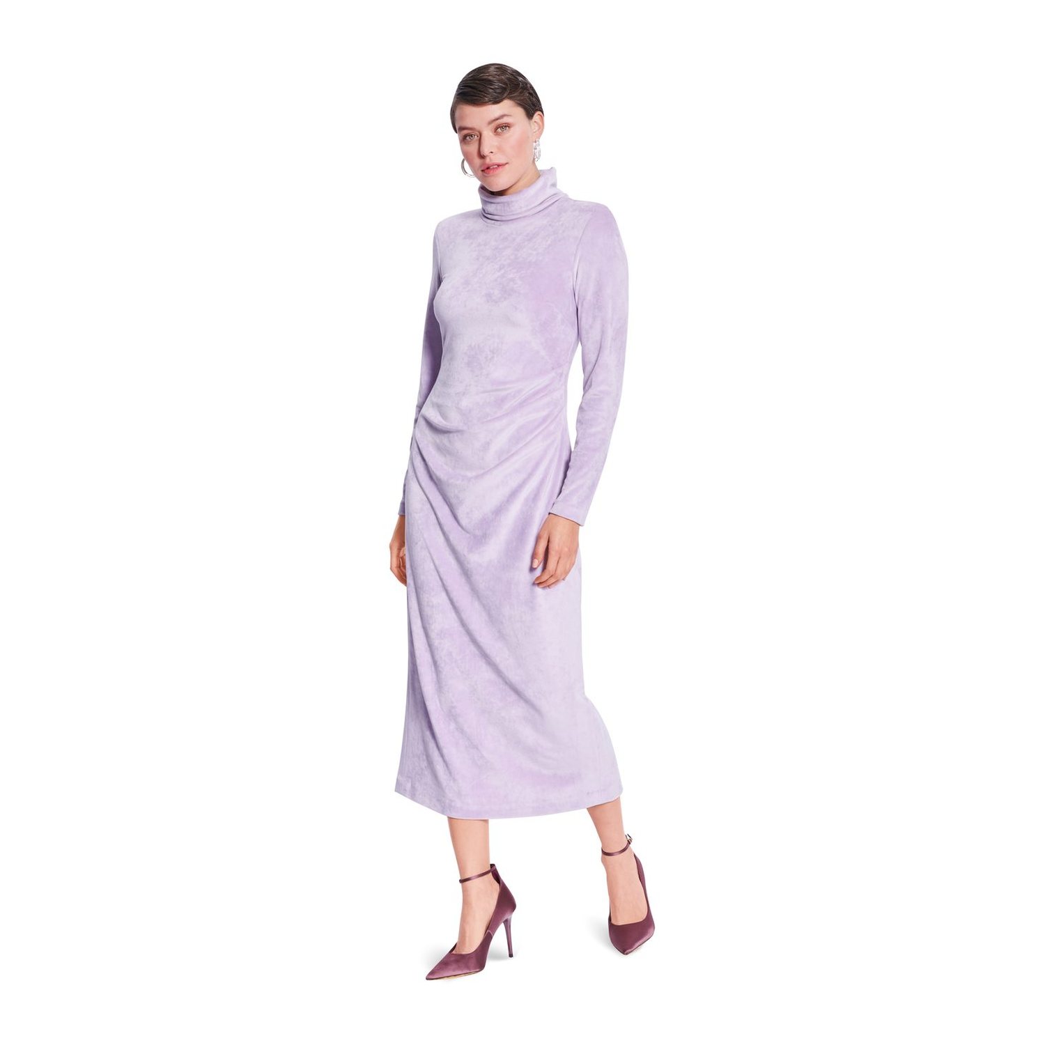 burda style Schnittmuster 5684: Jerseykleider mit Drapierung, Modellfoto