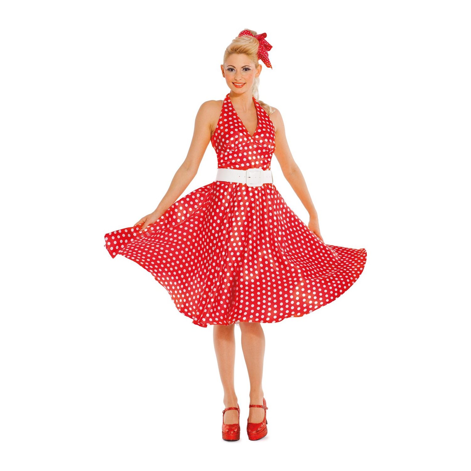 burda style Schnittmuster 2393: Neckholder-Kleid mit Glockenrock, Modellfoto 2