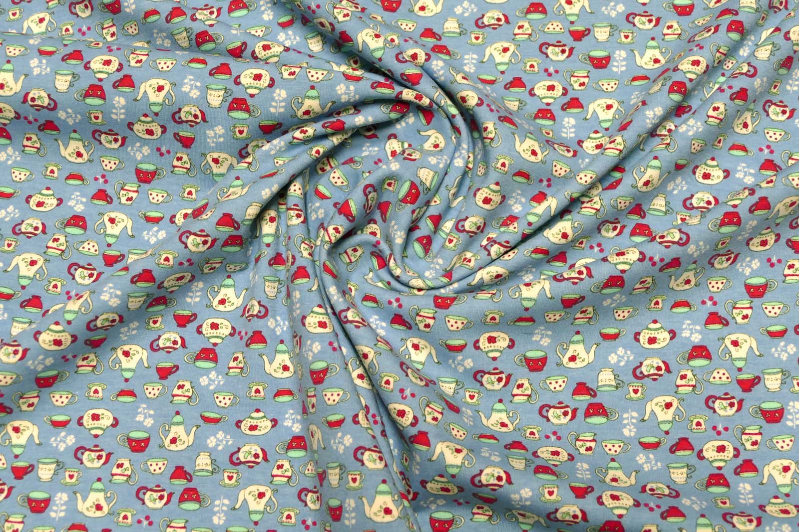 Baumwoll Jersey 652 blau