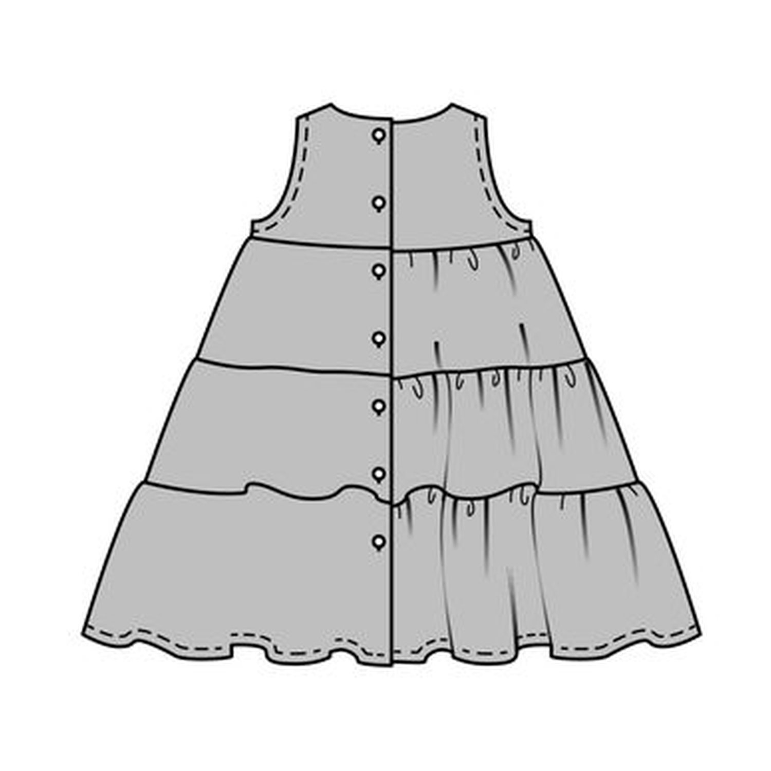 burda style Schnittmuster 9197: Festliche Kinderkleider, Modellfoto 1