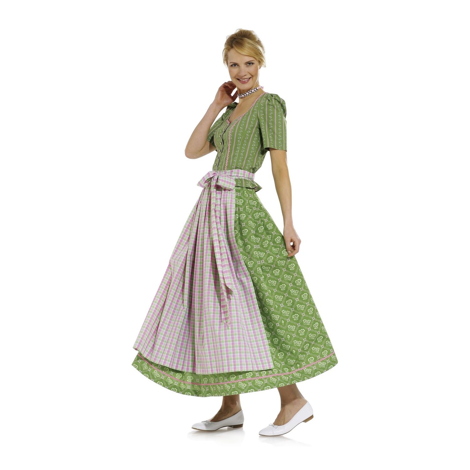 burda style Schnittmuster 7870: Dirndl mit Mieder und Bluse, Modellfoto 1