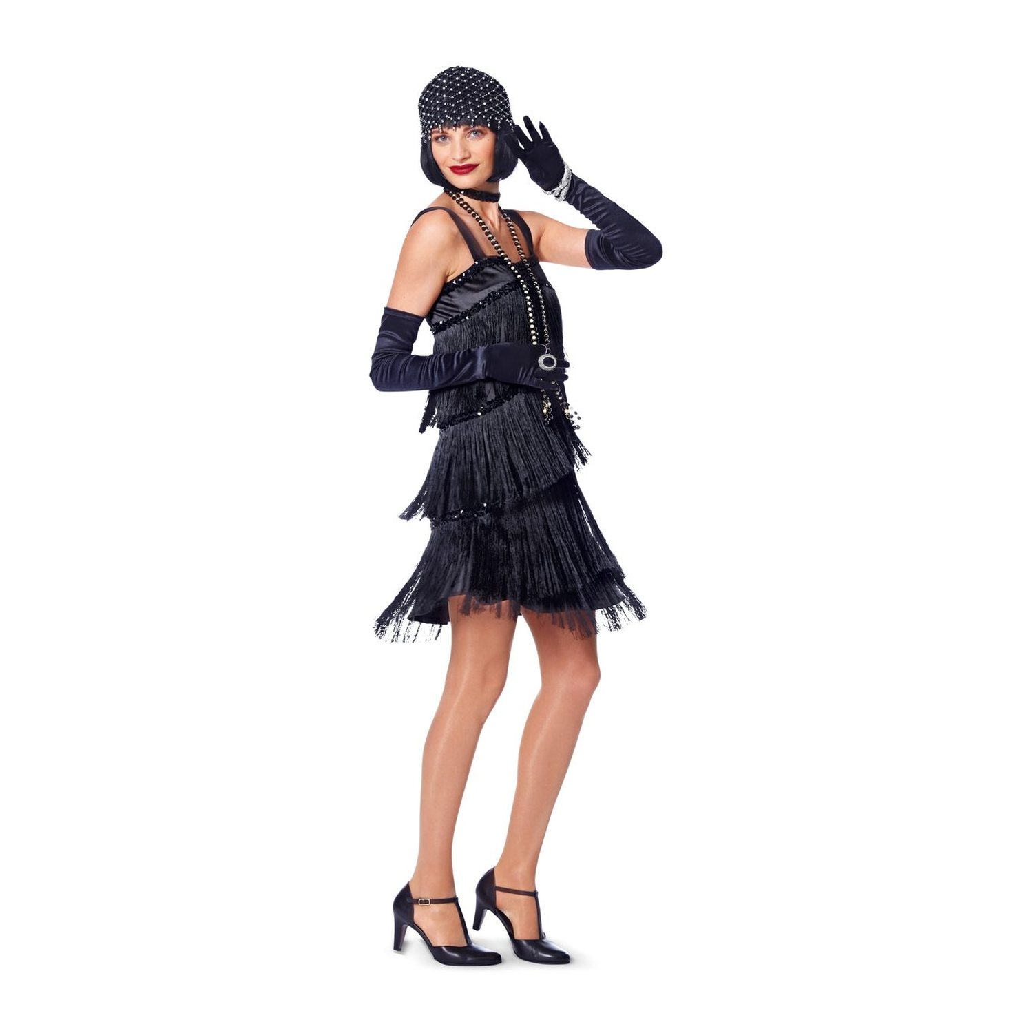 burda style Schnittmuster 2376: Trägerkleider im Charlestonstil, Modellfoto 1