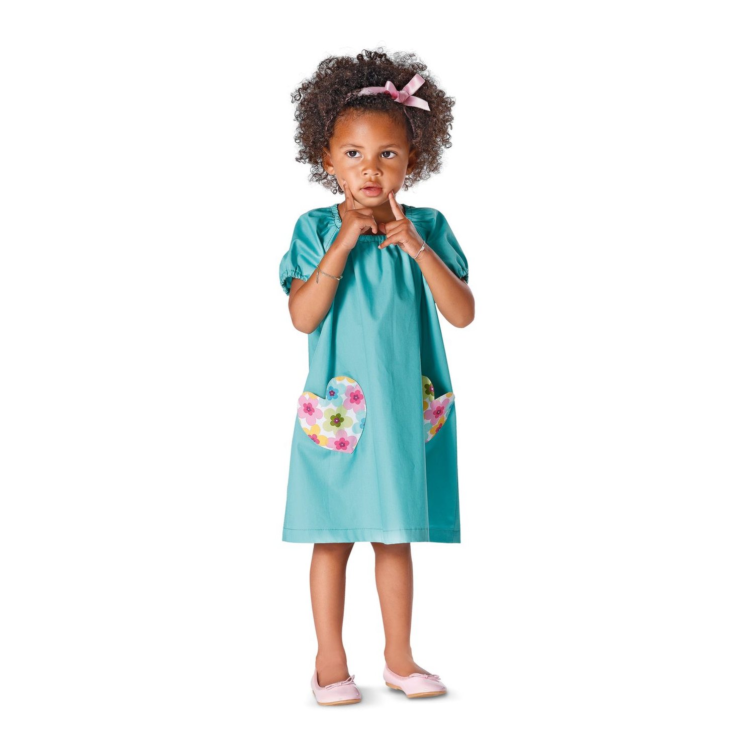 burda style Schnittmuster 9438: Raglankleid und Raglanshirt, Modellfoto 2