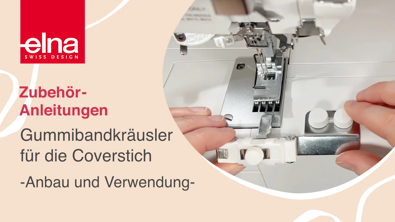 Elna Gummibandkräusler schmal, Ansicht 3