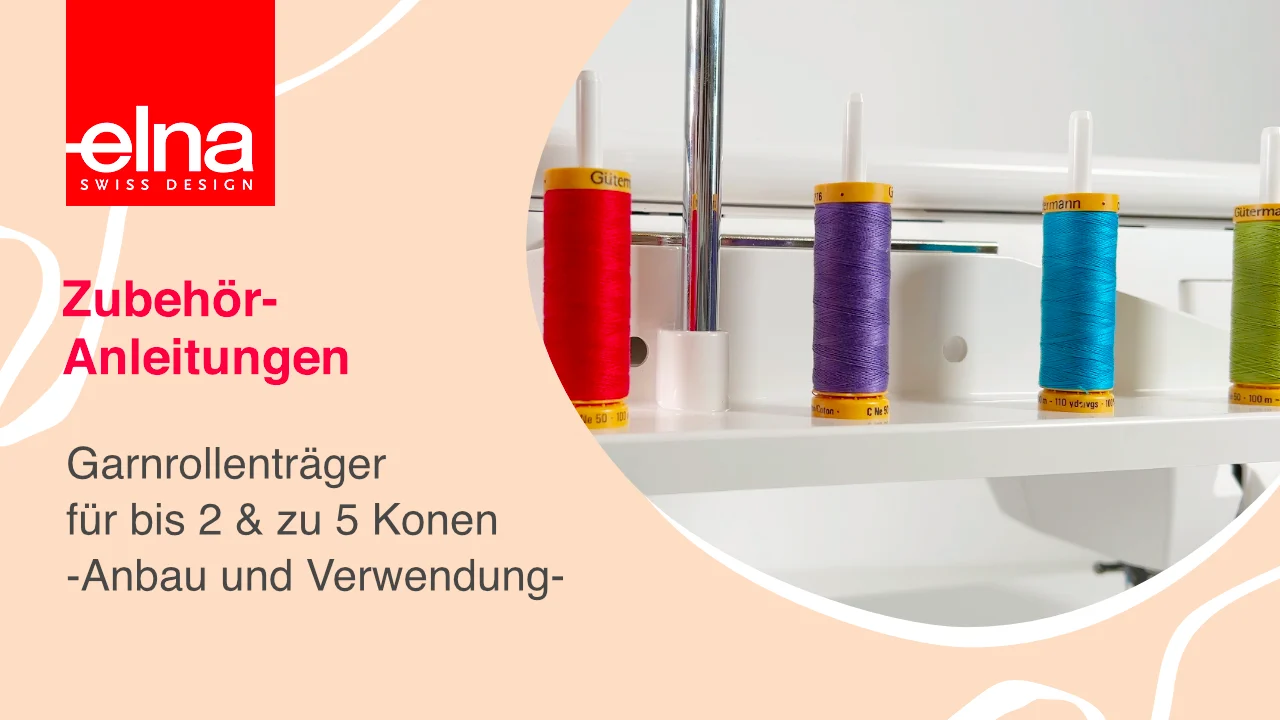 Elna Garnrollenträger für fünf Garnrollen für 580+ Fashion & Decor Edition, 680+, 770 u. a., Ansicht 3
