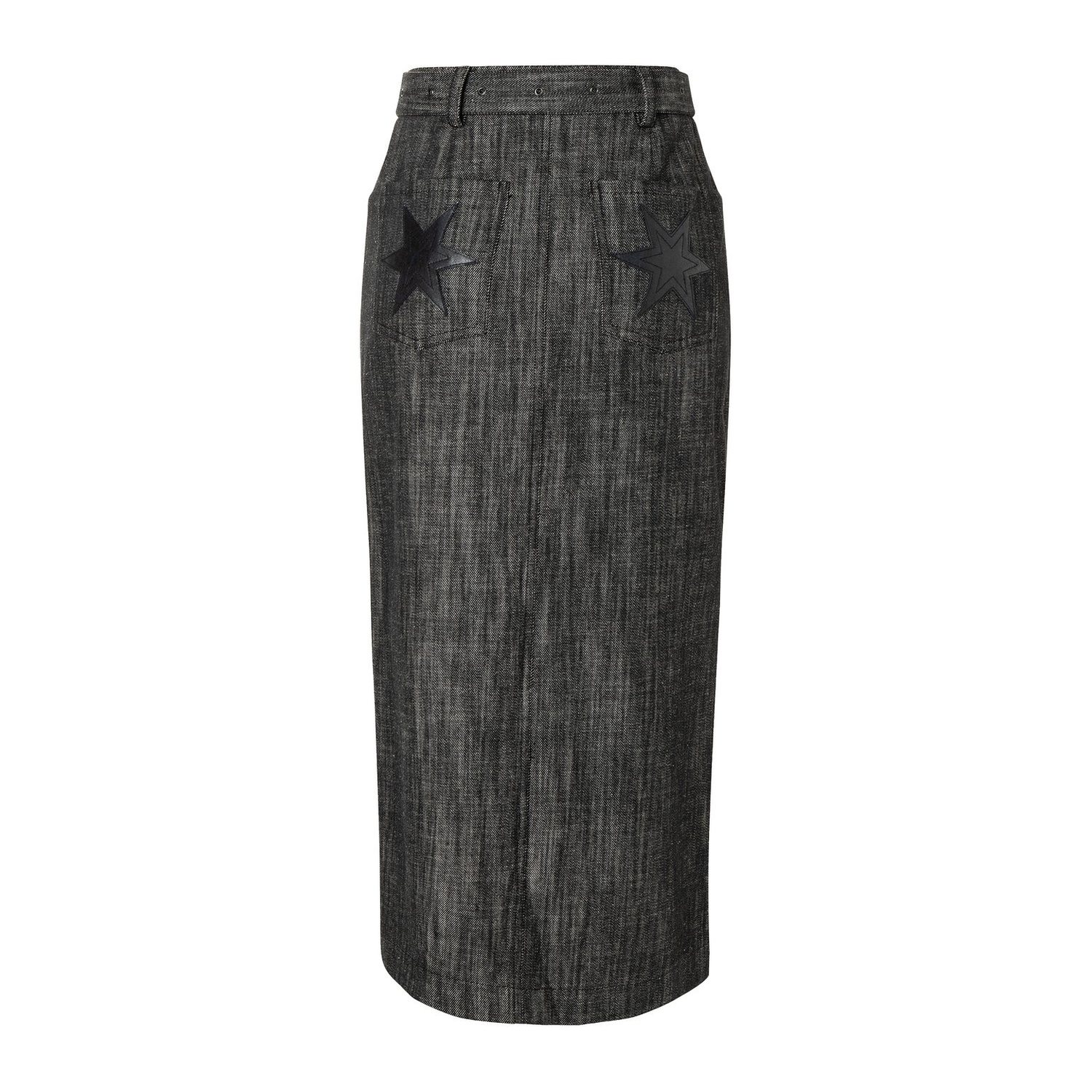 burda style Schnittmuster 5715: Jeansröcke mit Schlitz, Modellfoto 2