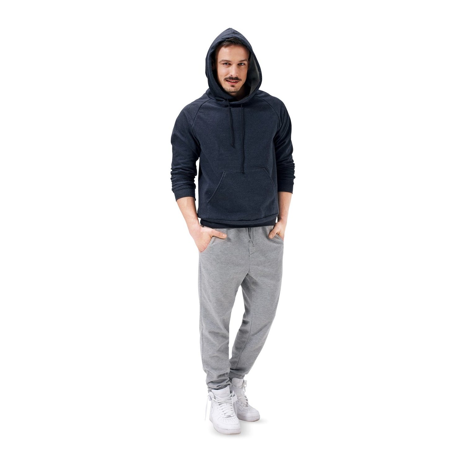 burda style Schnittmuster 6718: Lässiger Herren-Sweater, Modellfoto 1