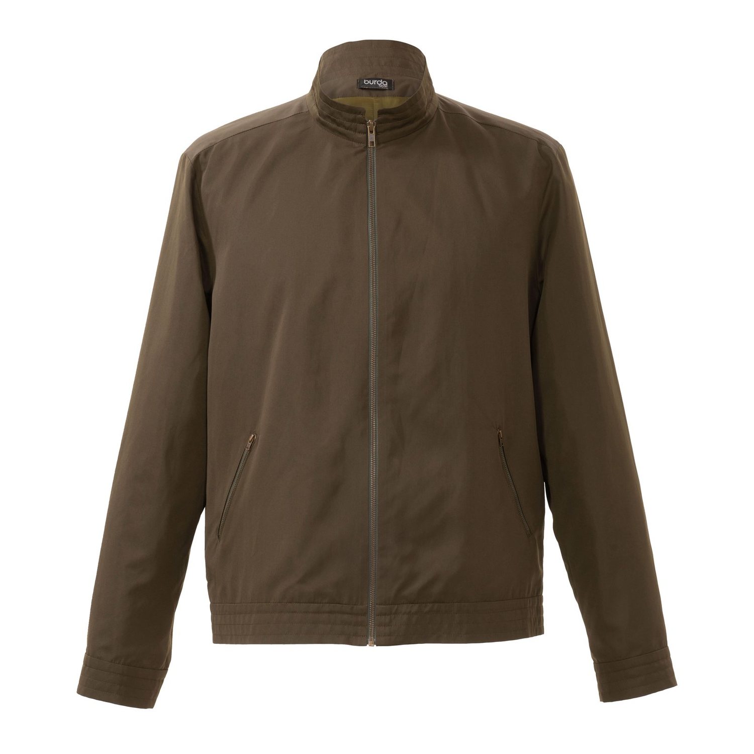 burda style Schnittmuster 6351: Herrenblouson mit Stehkragen, Modellfoto 2