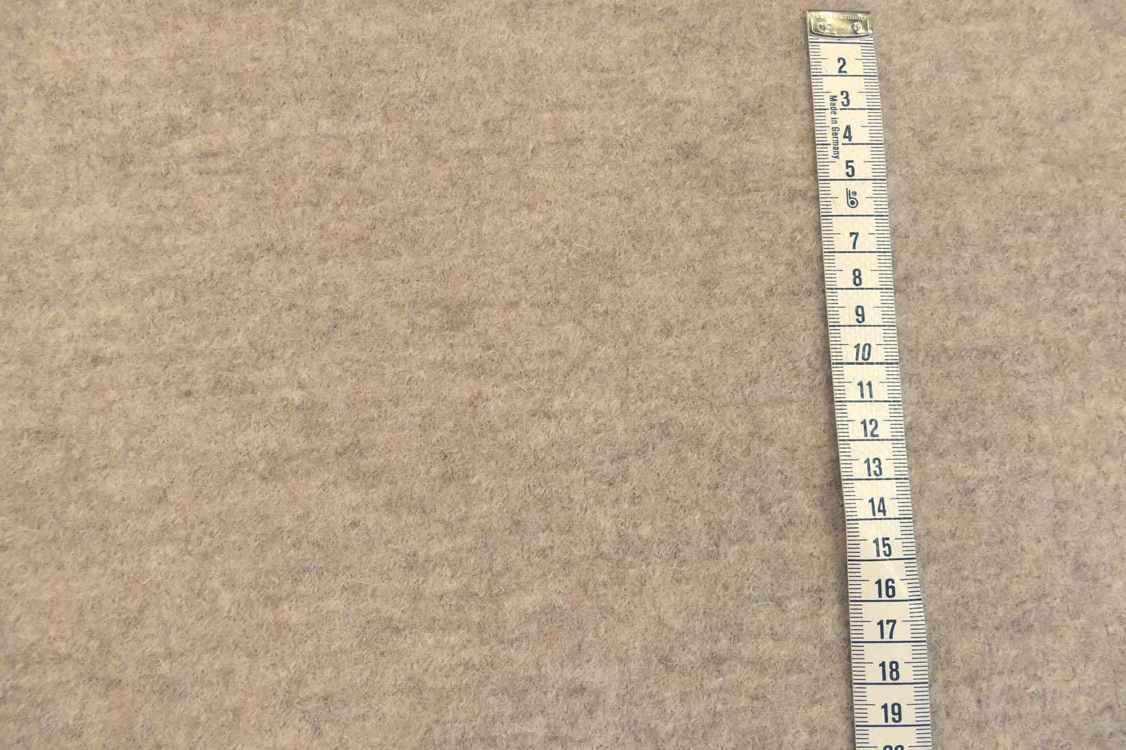 Wollwalk hell taupe melange, Walkstoff als Meterware, 145 cm breit
