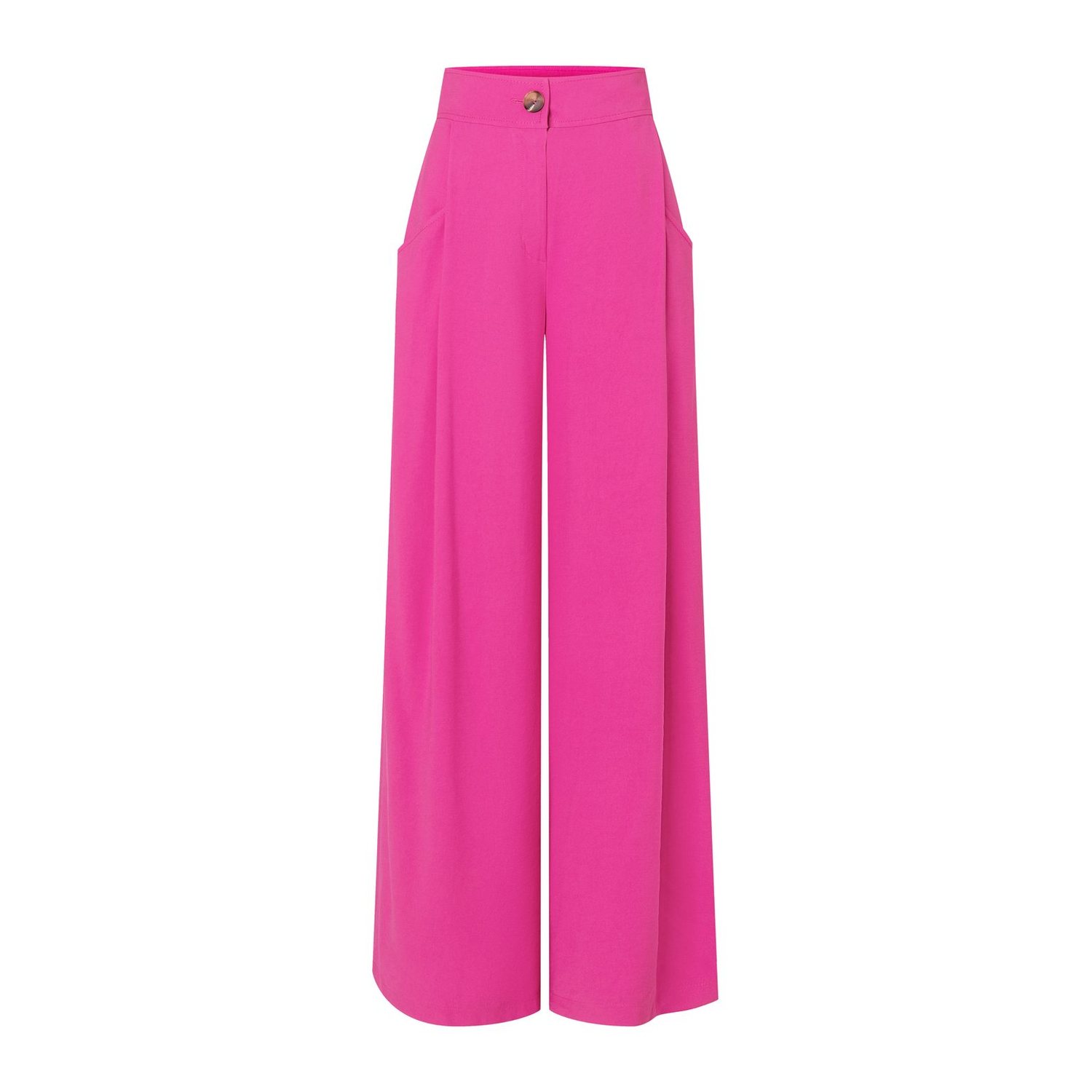 burda style Schnittmuster 5751: Bundfaltenhosen mit Gürtelbund, Modellfoto 2