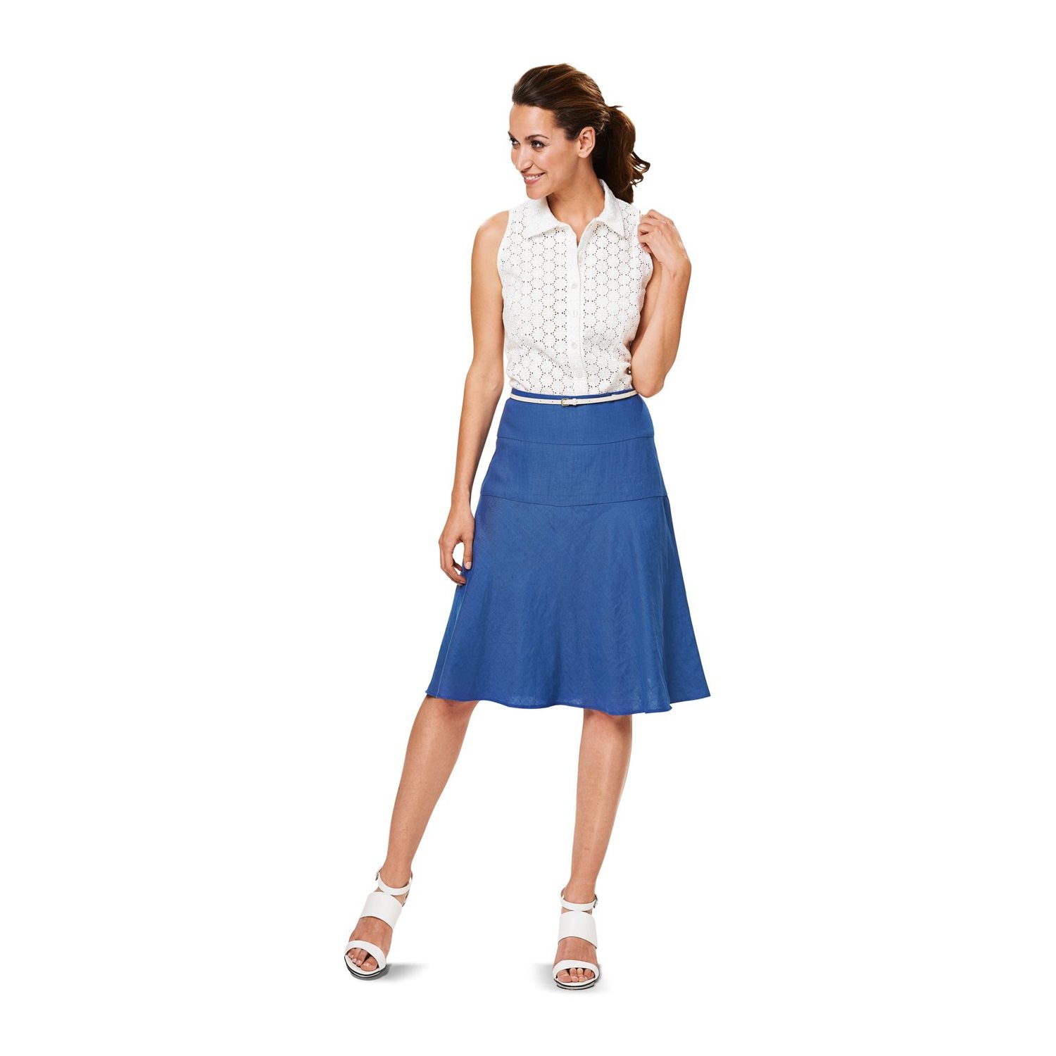 burda style Schnittmuster 6904: Rock mit Hüftpasse, Modellfoto 2