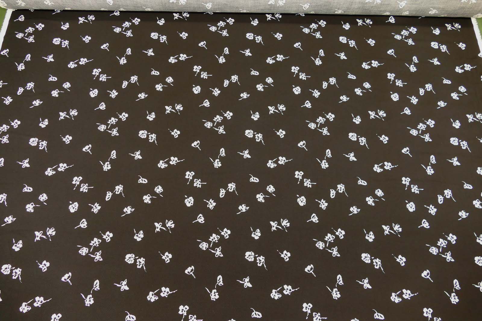 Viskose Jacquard Blümchen 505