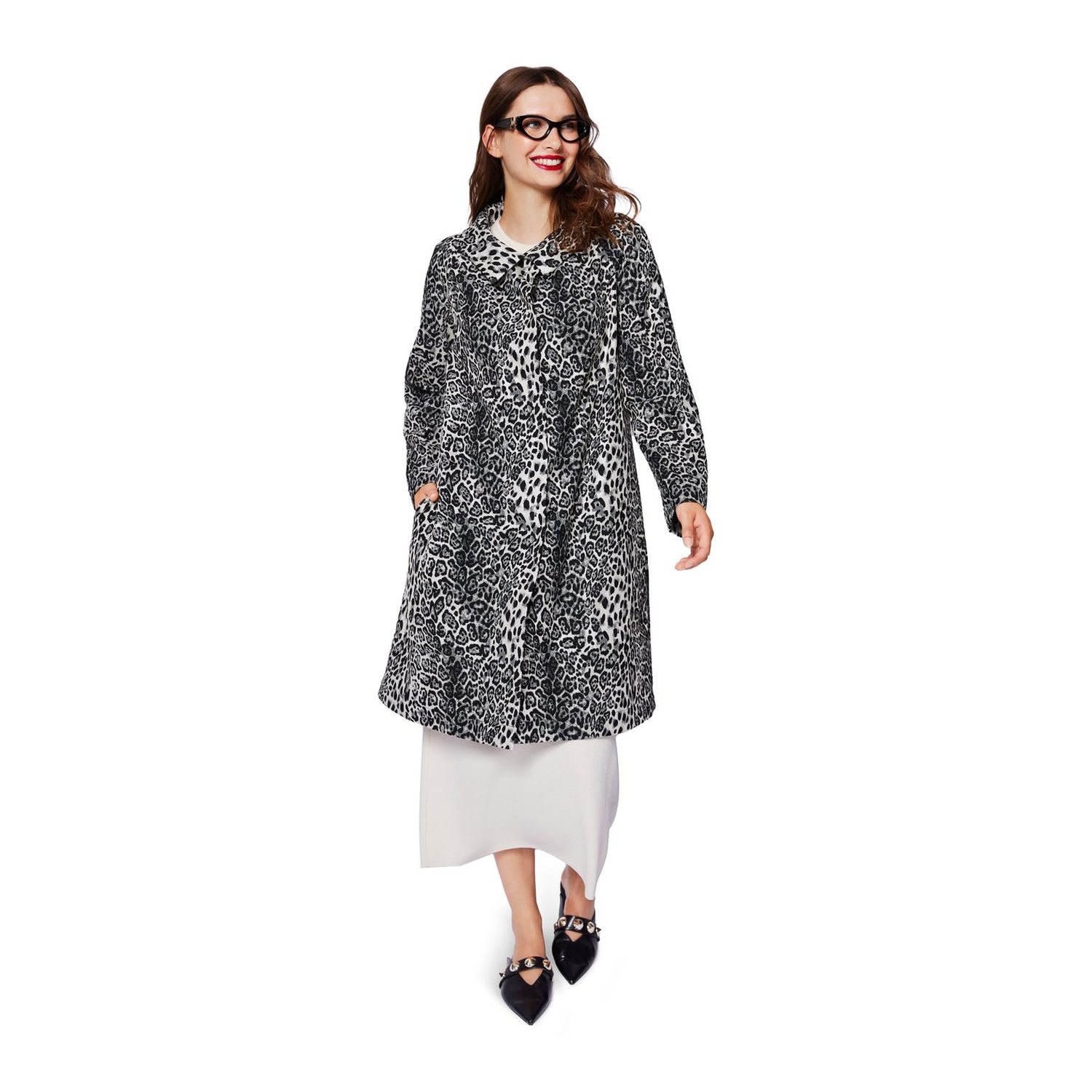 burda style Schnittmuster 5688: Mäntel und Jacke im Retro-Stil, Modellfoto 2