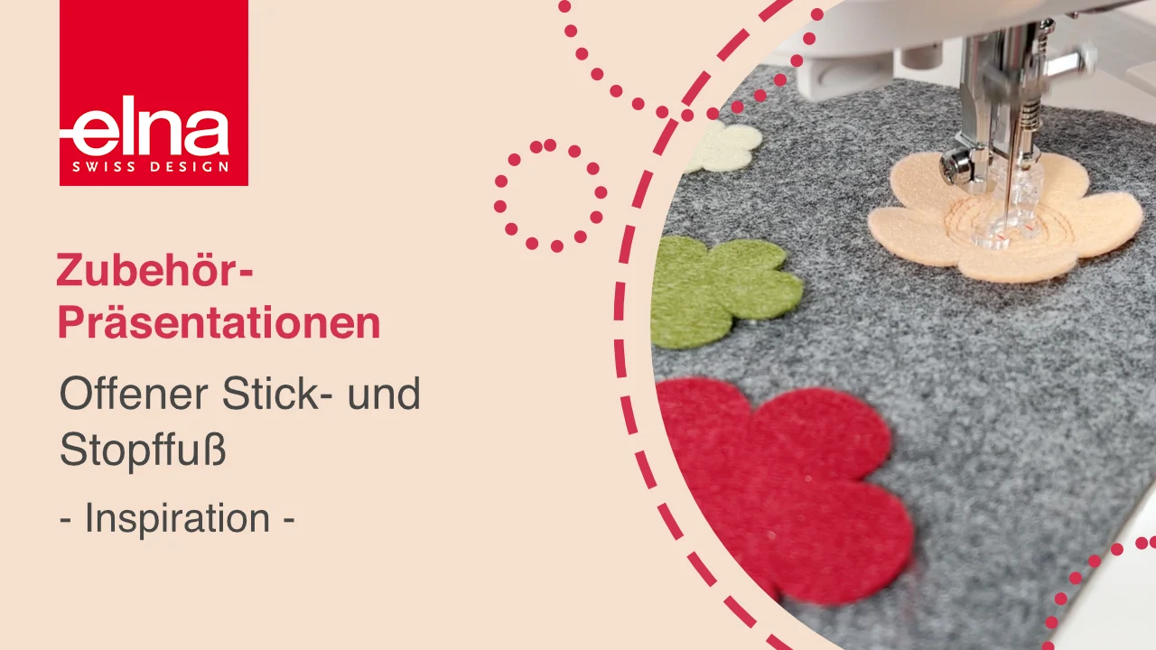 Elna Offener Stick- und Stopffuß für 580+ Fashion & Decor Edition, 720, 7200 u. a., Ansicht 3