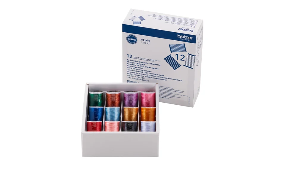 Brother Stickgarn-Box 12 Farben ETS12N