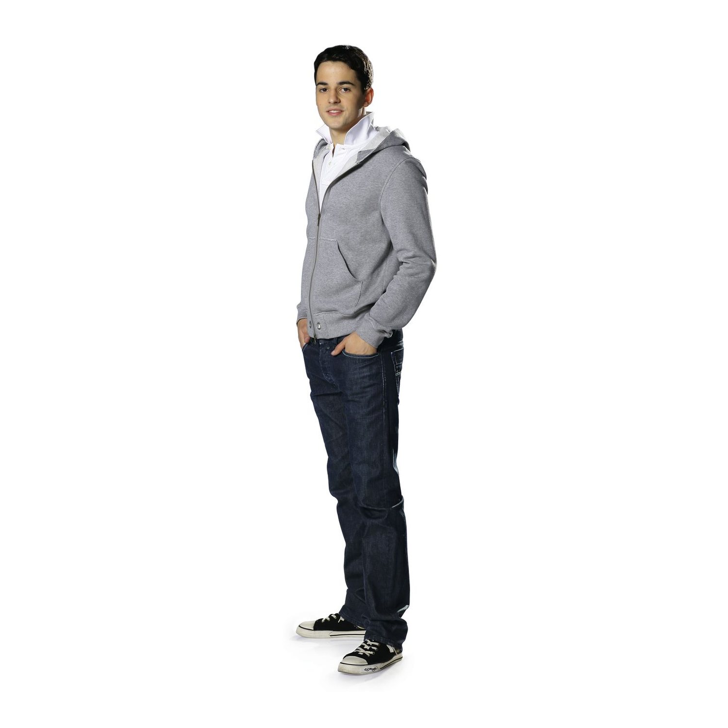 burda style Schnittmuster 7734: Herren-Sweatjacke und Poloshirt, Modellfoto 1