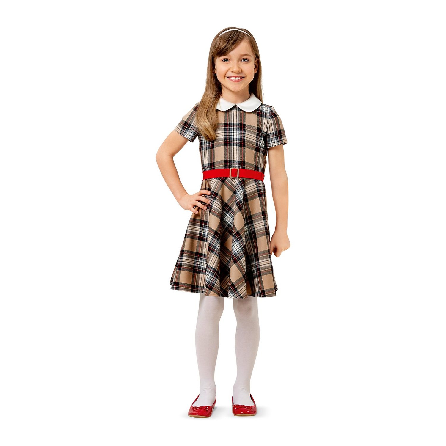 burda style Schnittmuster 9379: Mädchenkleid zum Selbernähen, Modellfoto 2