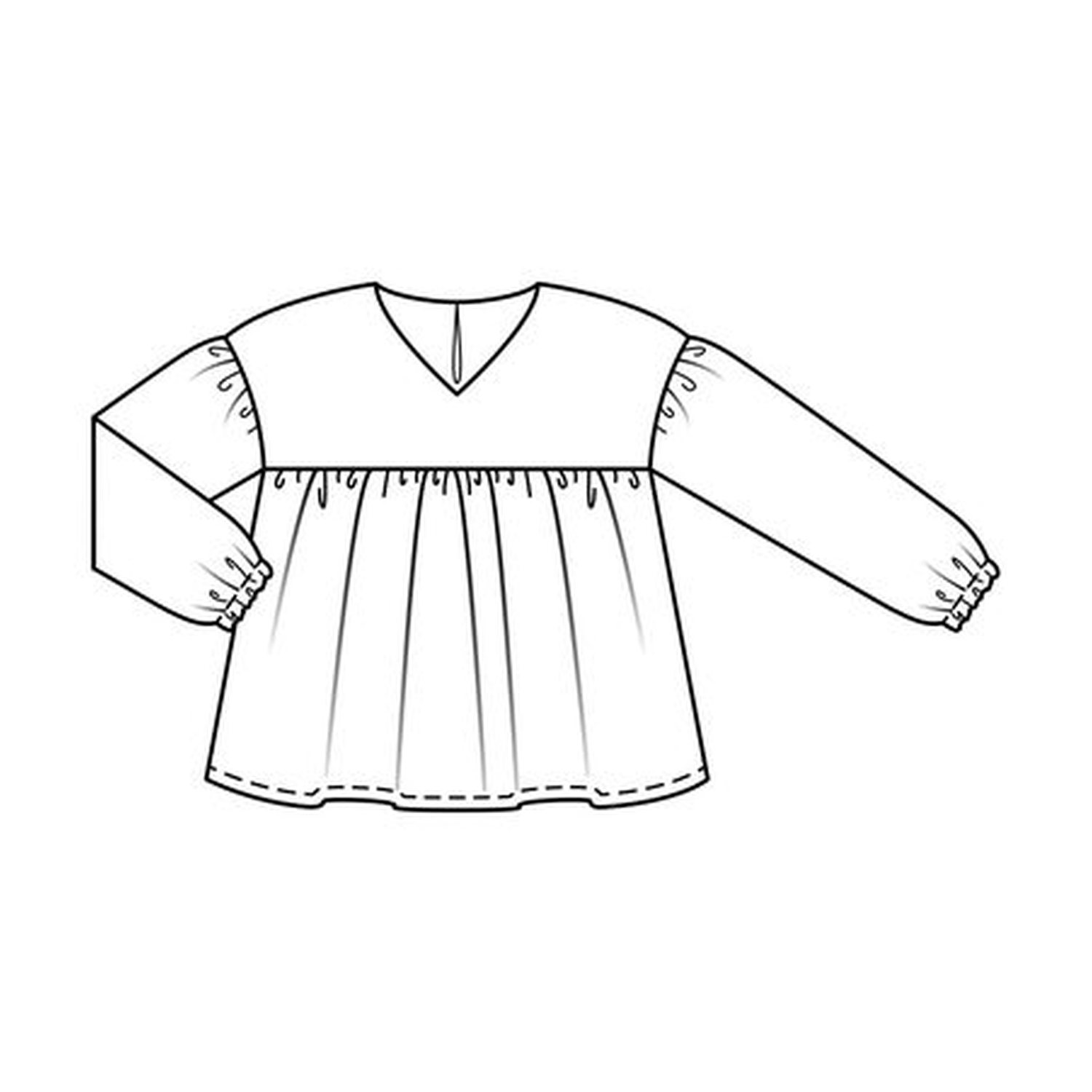 burda style Schnittmuster 9195: Tunika und Hängerchen, Modellfoto 2