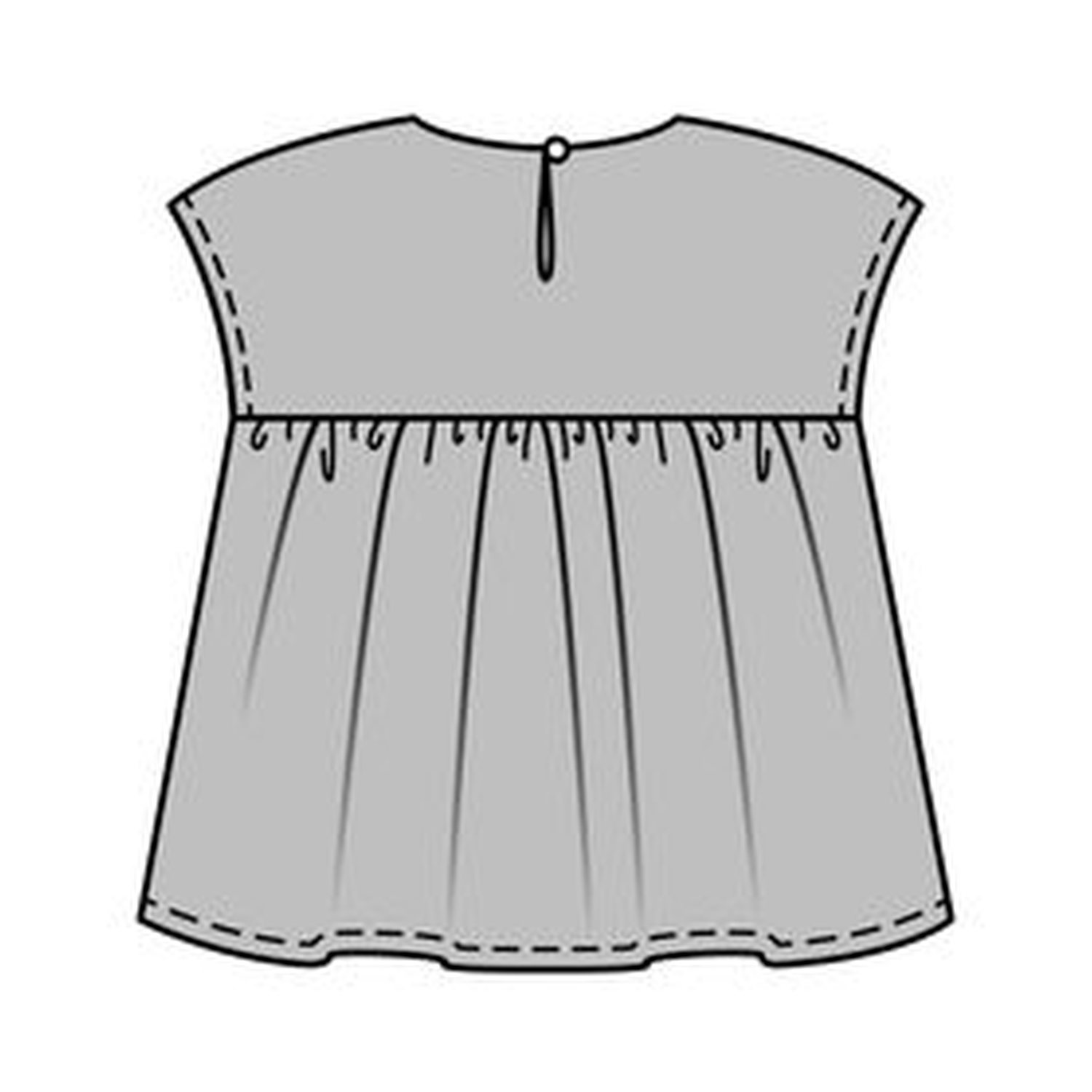 burda style Schnittmuster 9195: Tunika und Hängerchen, Modellfoto 3