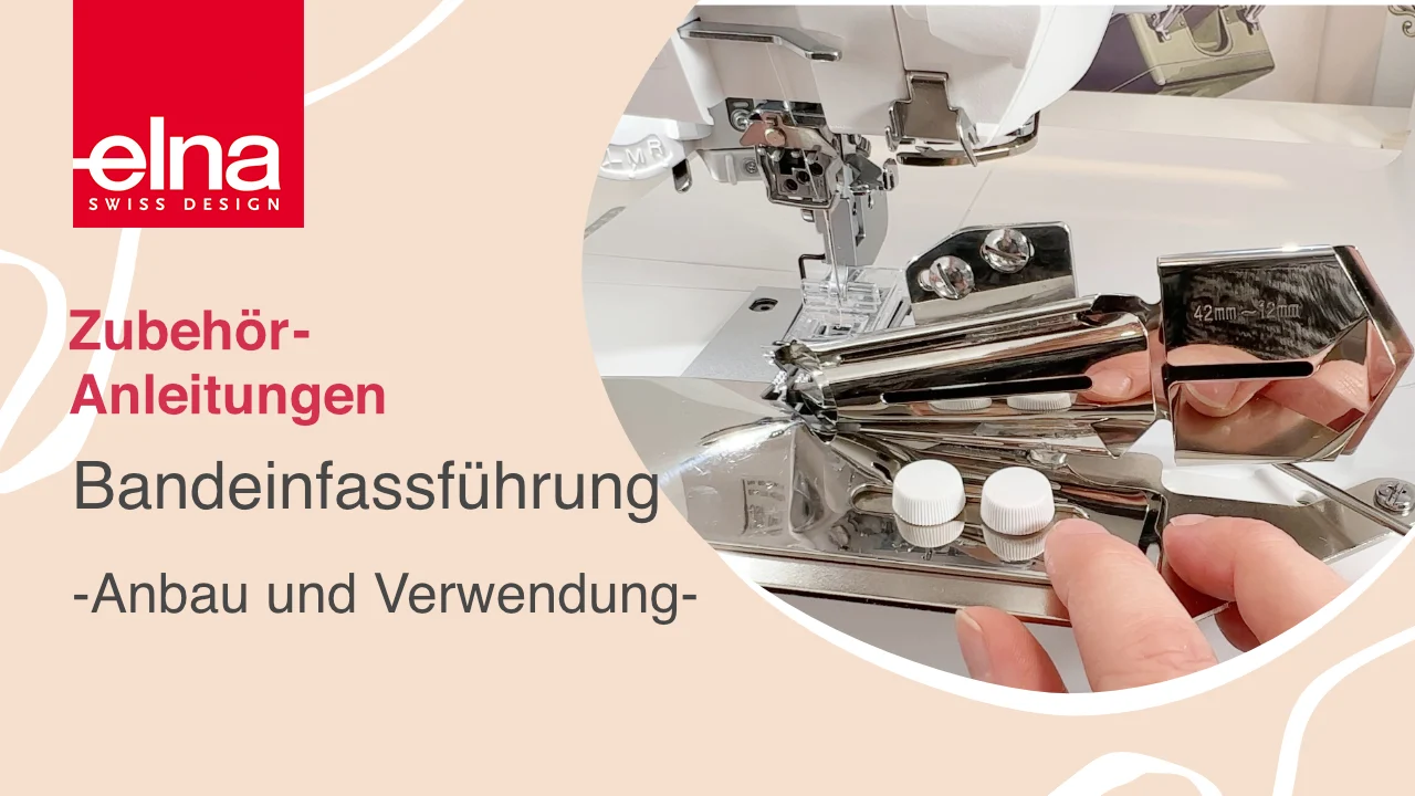 Elna Bandeinfassführung breit, Einfassbandfuß Metall, Ansicht 3