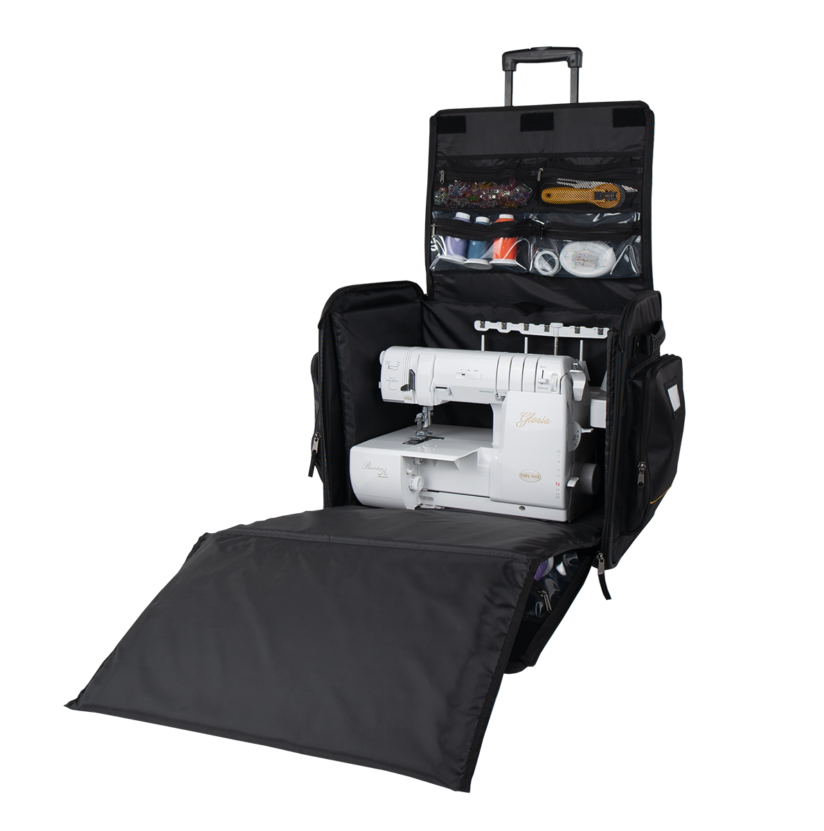 Baby Lock Overlock-Koffer/Trolley groß (Canvas / schwarz)