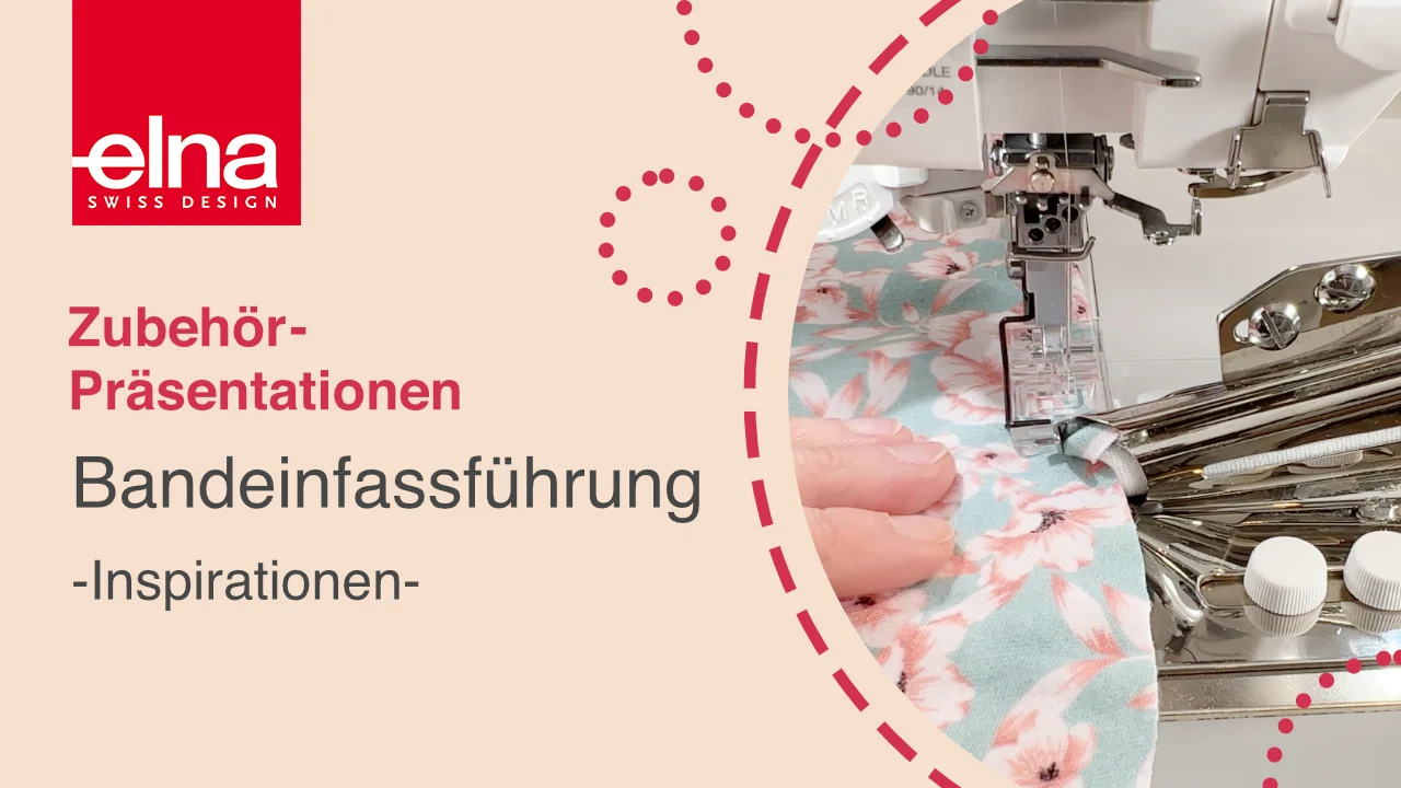Elna Bandeinfassführung schmal, Einfassbandfuß Metall, Ansicht 3