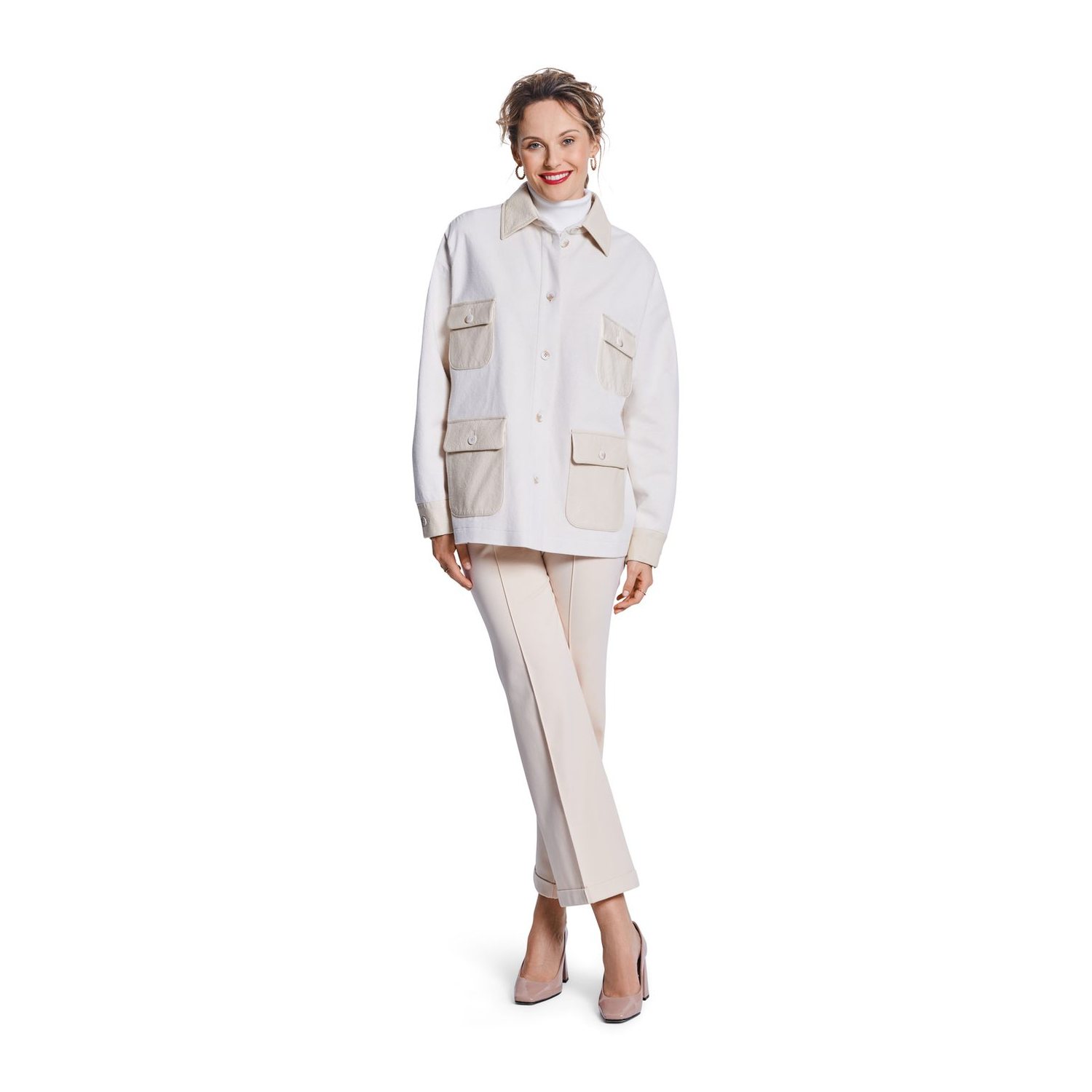 burda style Schnittmuster 5794: Mantel und Utility-Jacke, Modellfoto 3