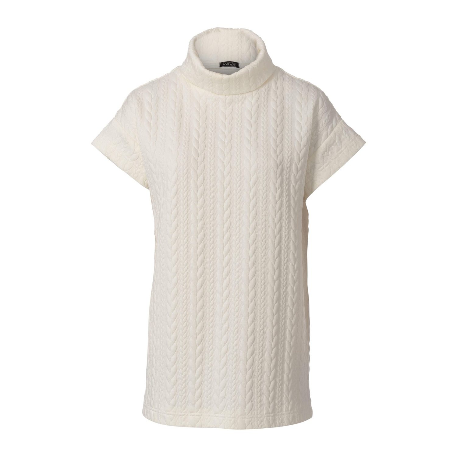 burda style Schnittmuster 5963: Rollkragenpulli in drei Varianten, Modellfoto 3