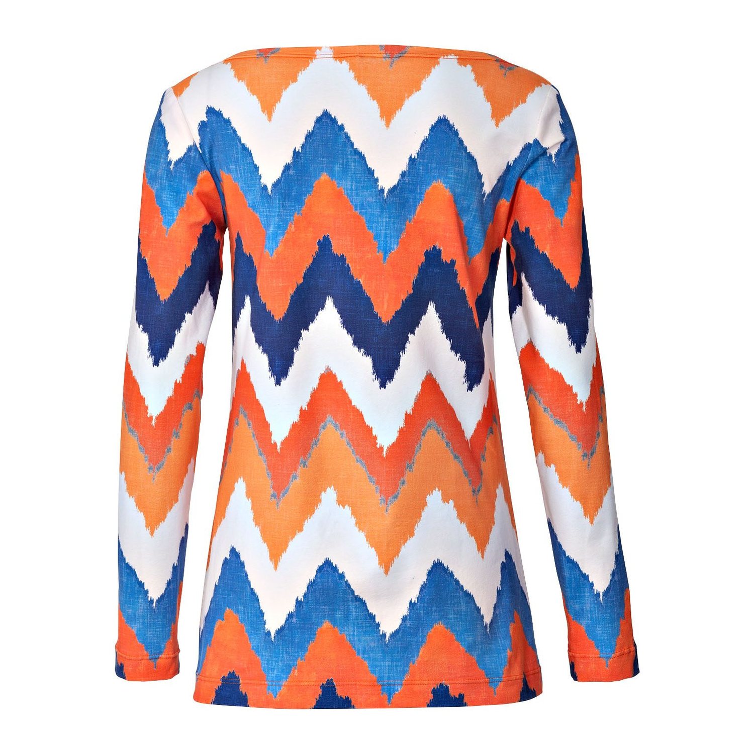 burda style Schnittmuster 5926: Shirt mit Wasserfallausschnitt, Modellfoto