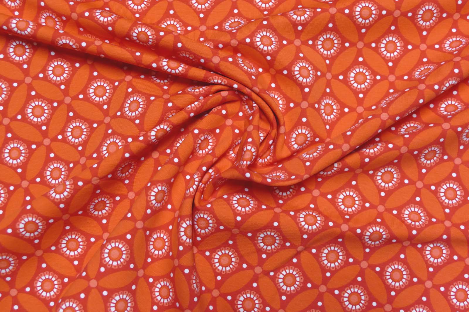 Baumwoll Jersey  rotorange 635