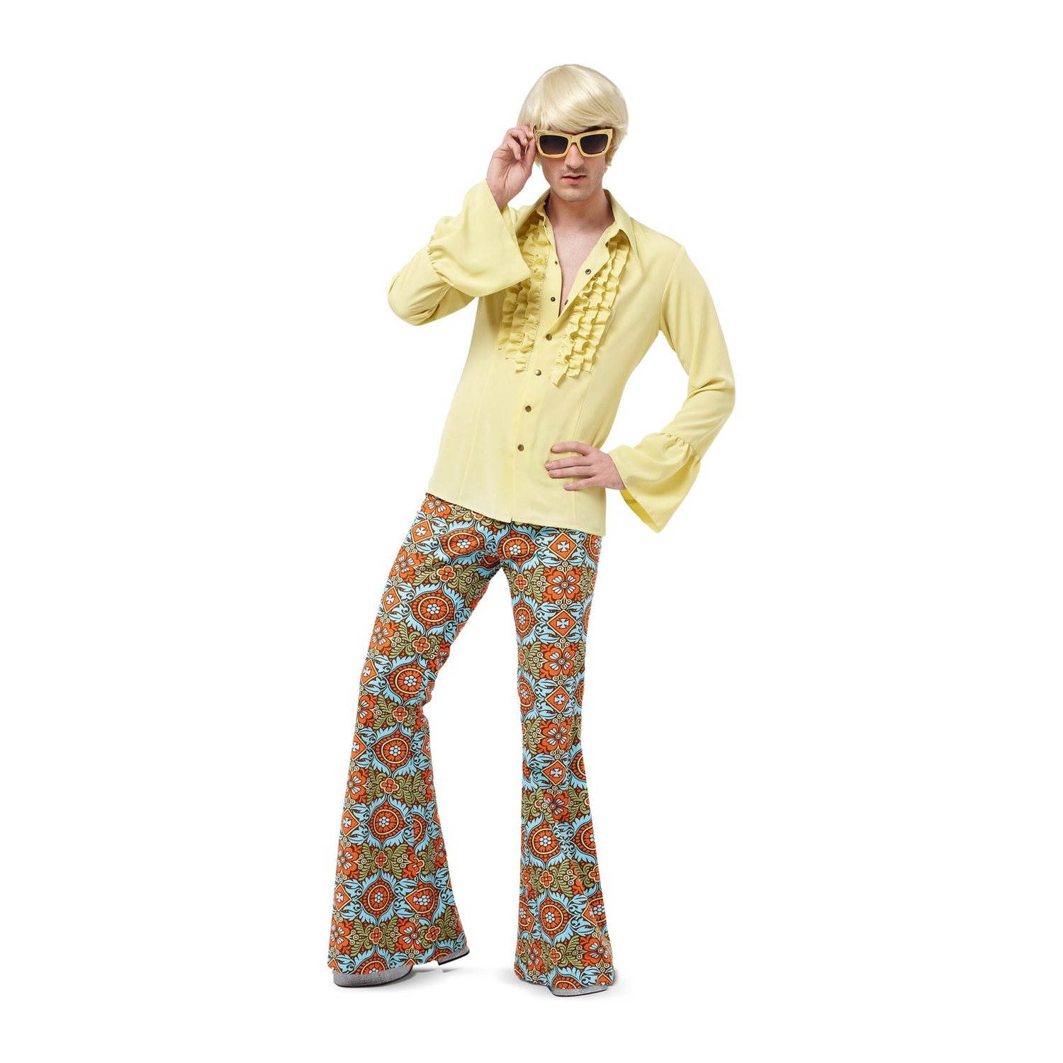 burda style Schnittmuster 2374: Herren-Outfit im Siebzigerstil, Modellfoto 2