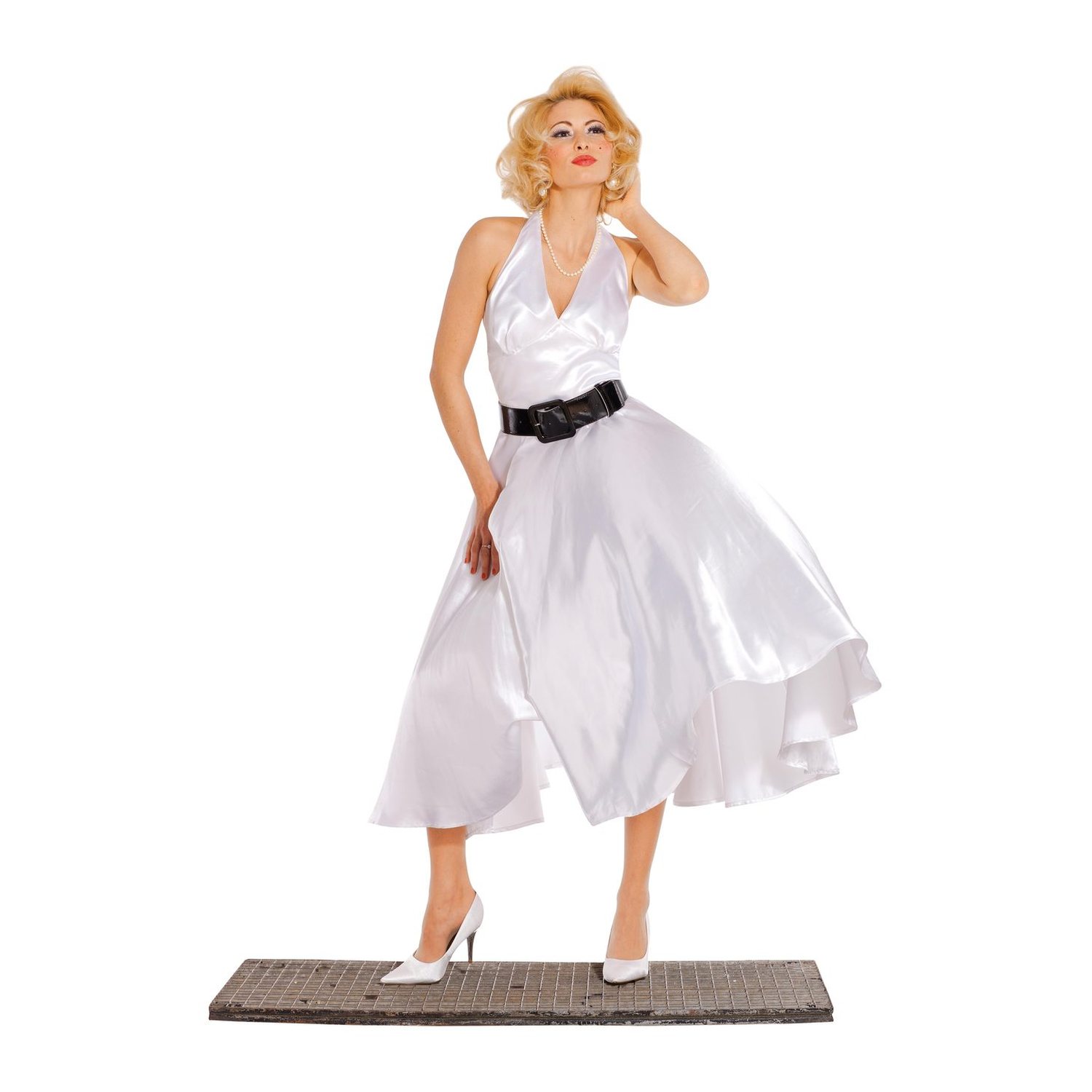burda style Schnittmuster 2393: Neckholder-Kleid mit Glockenrock, Modellfoto 1
