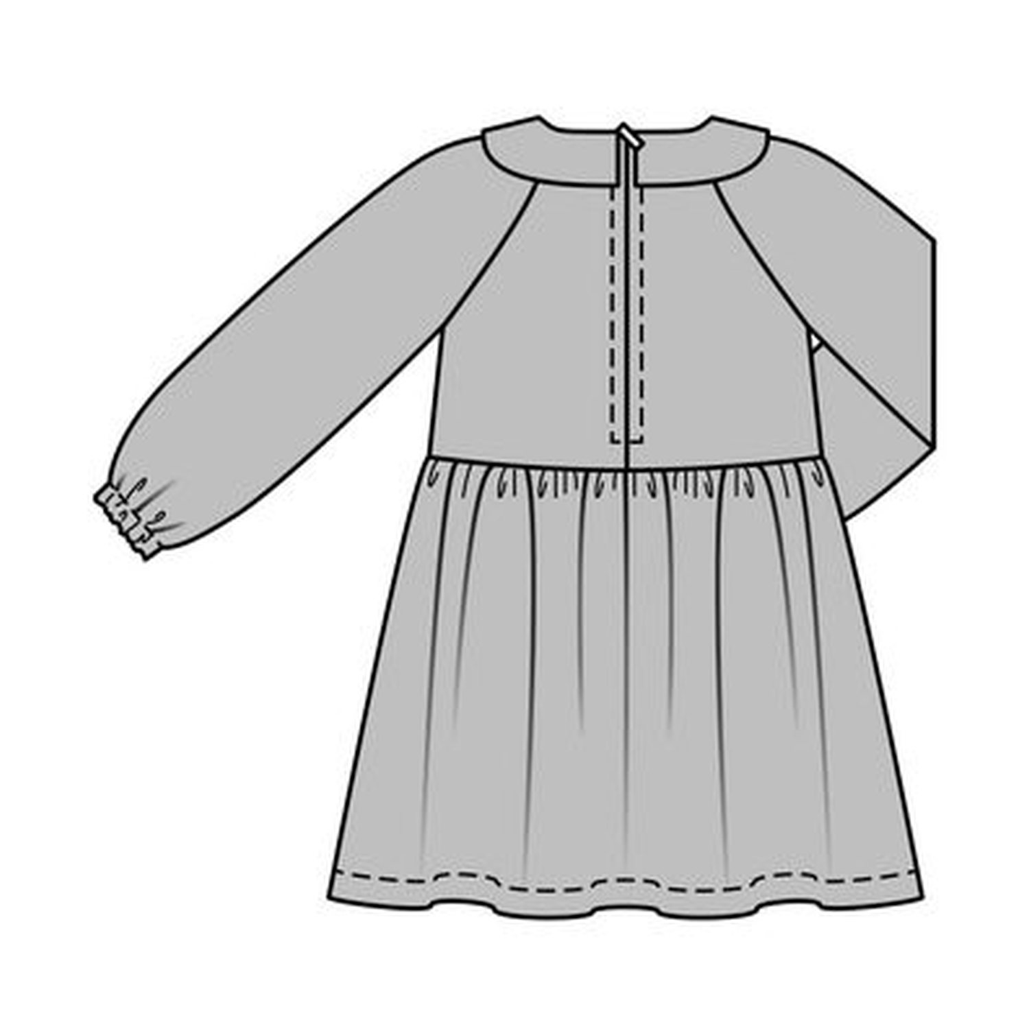 burda style Schnittmuster 9189: Hängerkleid und Sweatkleid, Modellfoto 1