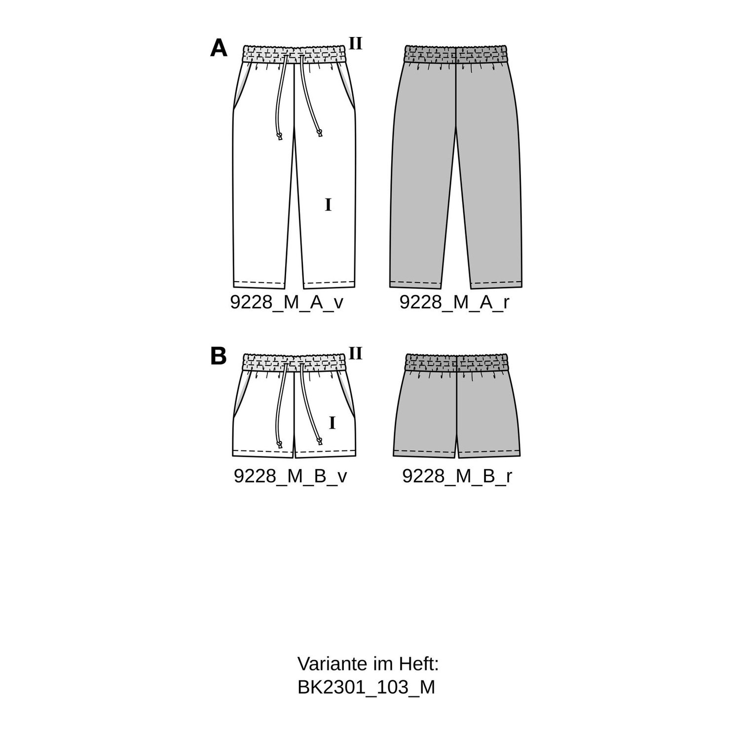 burda style Schnittmuster 9228: Hose und Sommershorts, Modellfoto 1