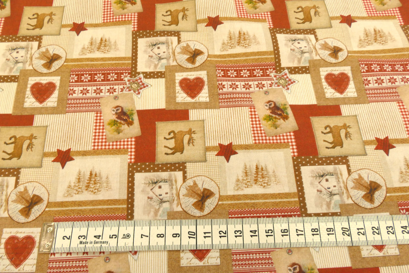Baumwolle Patchwork  Hirsche 0366-12W