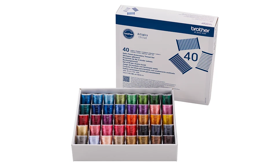 Brother Stickgarn-Box 40 Farben ETS40N