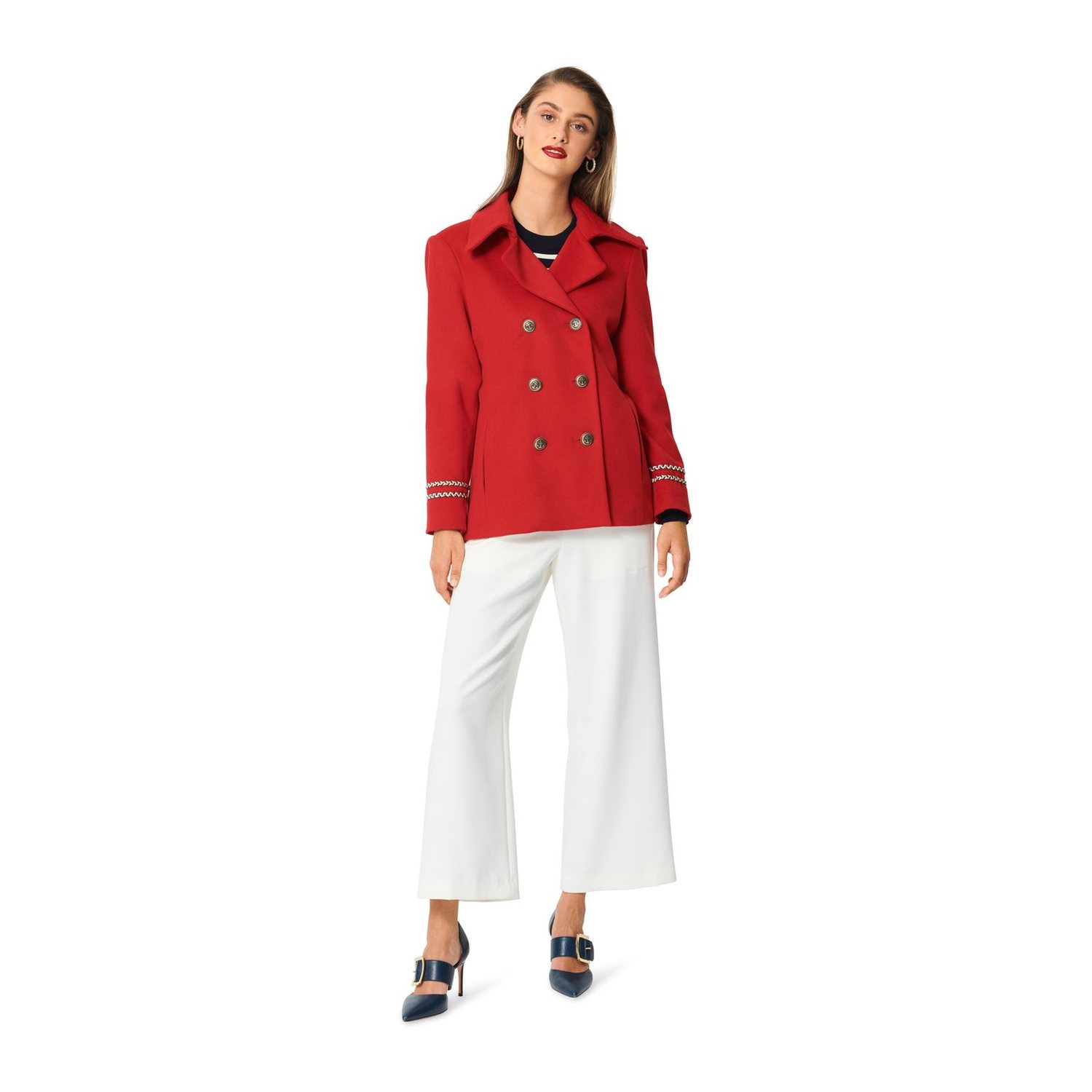 burda style Schnittmuster 5984: Kaban-Jacke und Trenchcoat, Modellfoto 3