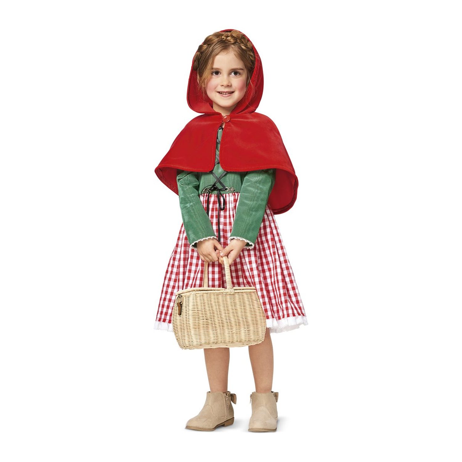 burda style Schnittmuster 2356: Kostüme Rotkäppchen und Prinzessin, Modellfoto 2