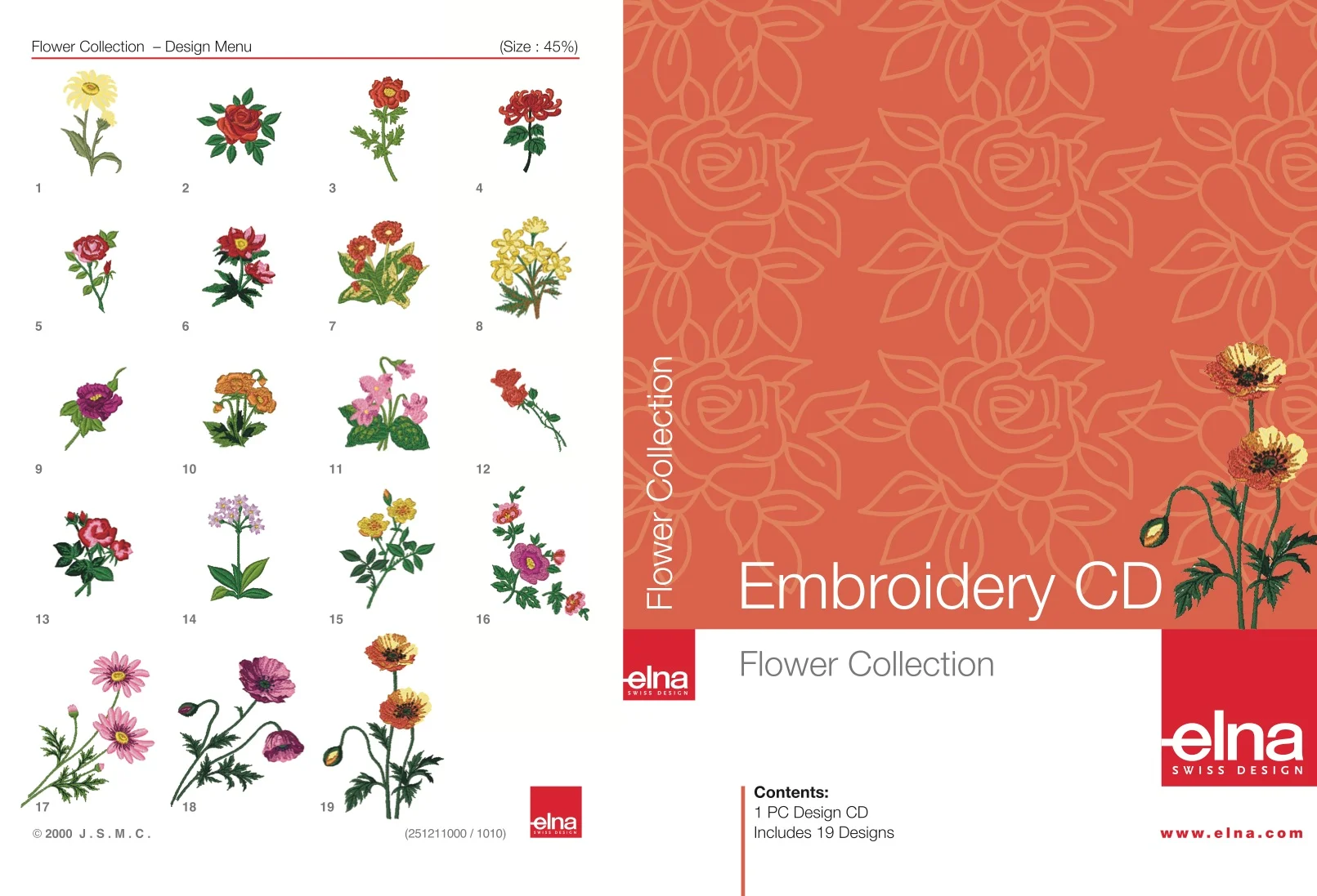 Elna Stickdesign-Kollektion «flower collection»