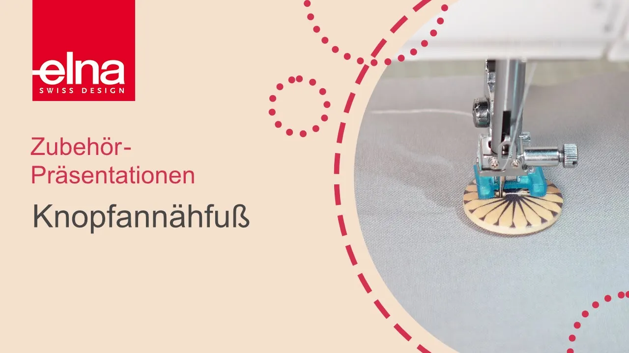 Elna Knopfannähfuß (T) für 320, 320S, 340 u. a., Ansicht 2