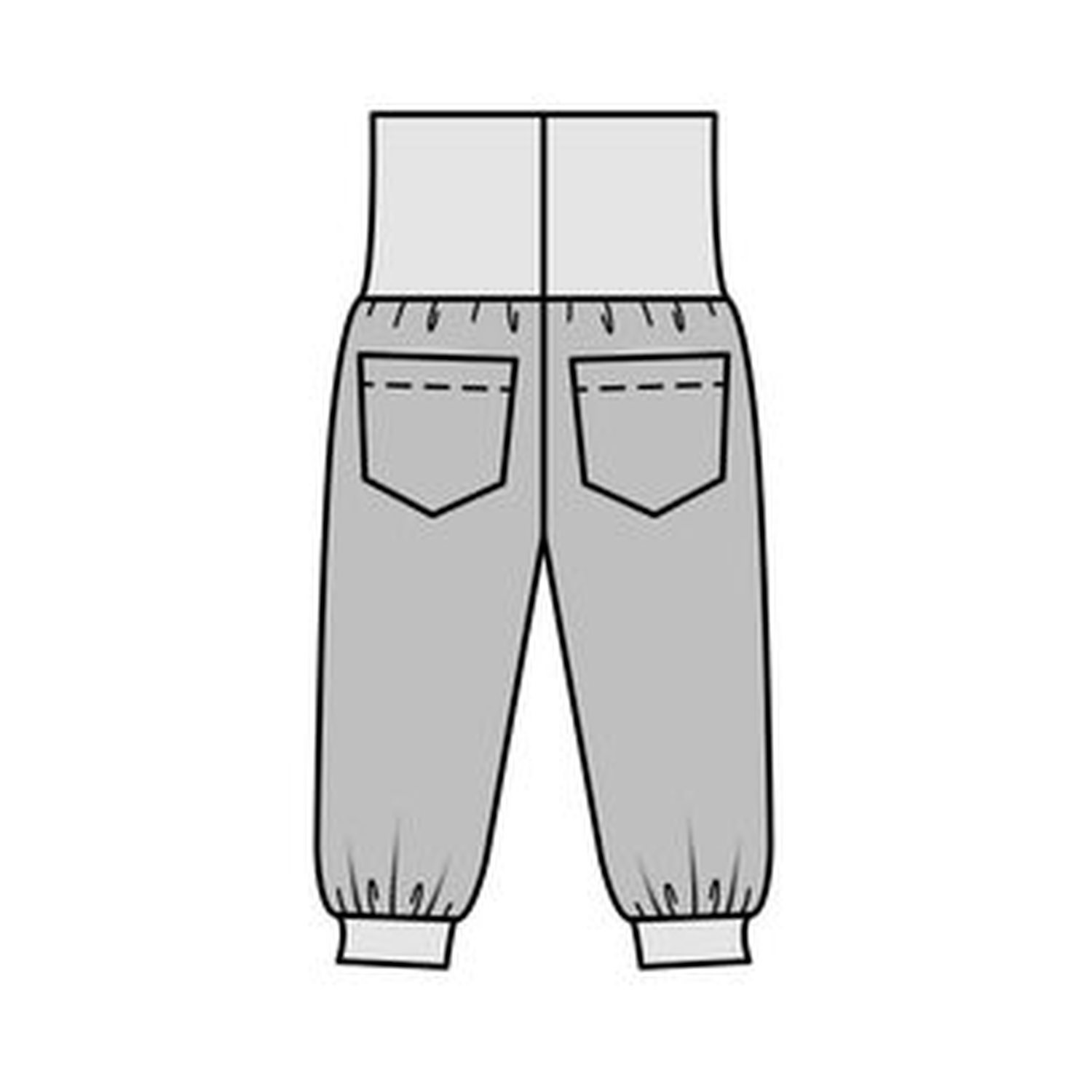 burda style Schnittmuster 9187: Babyhosen mit Bündchenbund, Modellfoto 1