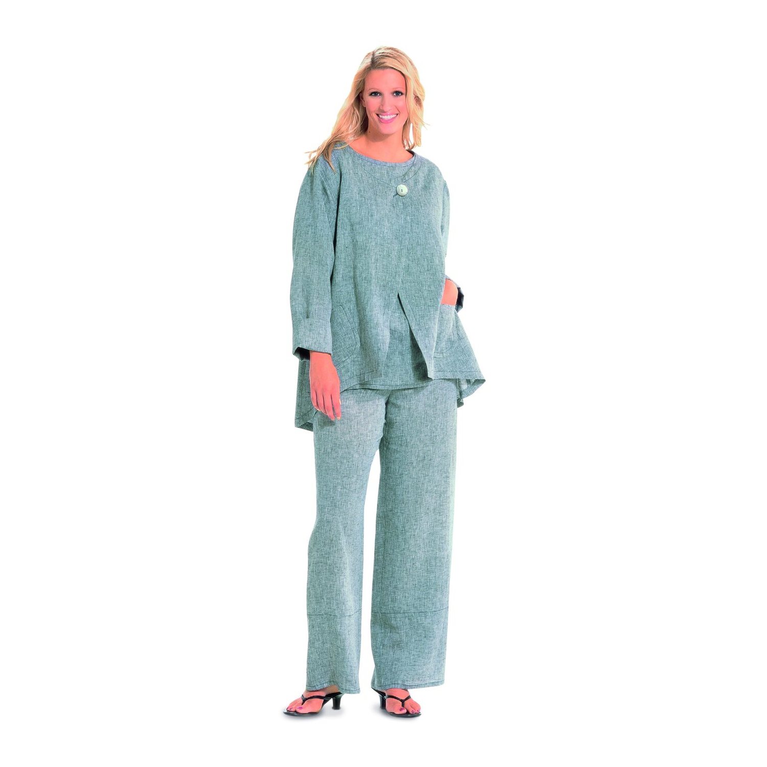 burda style Schnittmuster 8108: Jacke, Shirt und Hose, Modellfoto 3