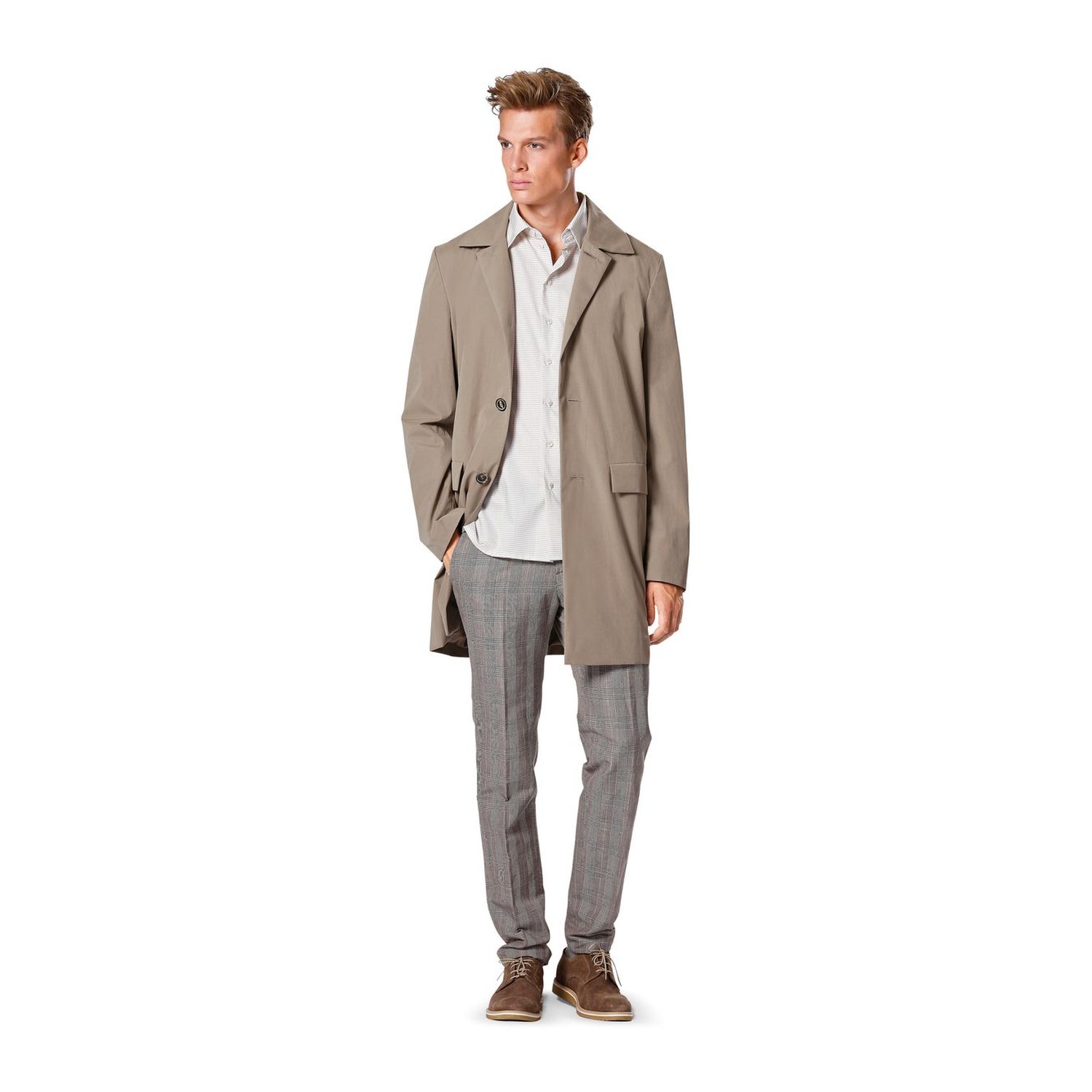 burda style Schnittmuster 6932: Herren-Kurzmantel und Jacke, Modellfoto