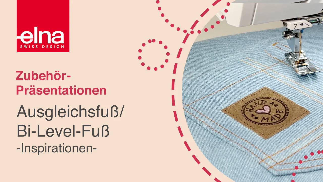 Elna Ausgleichsfuß 9mm, Ansicht 3
